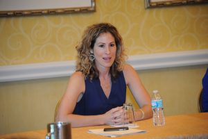 Keri Potts, ESPN's Public Relations Senior Director of College Sports, speaks to members of FPRA's Counselors' Network. To join CN, FPRA members must have their APR and CPRC credentials.
