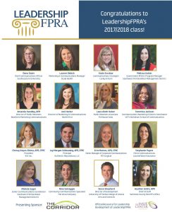 Portraits of the incoming 2017-18 FPRALeadership class