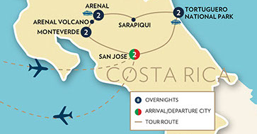 Costa Rica Map