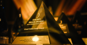 Grand Golden Image Award with golden lights