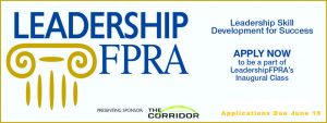 Leadership FPRA, Apply Now to be a part of LeadershipFPRA's Inaugural Class, Applications are Due June 15 banner