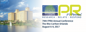 79th FPRA Annual Conference, The Ritz-Carlton Orlando, August 6 to 9, 2017 banner