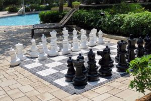 Giant outdoor chess board
