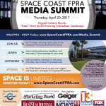FPRA Space Coast Chapter, 2017 Annual Media Summit. Thursday, April 20, 2017. Digital Culture Shock: "Fake" News & the Evolving Journalism Landshape flyer