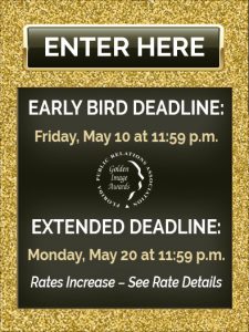 Early Bird Deadline: Friday, May 10 at 11:59 PM. Extended Deadline: Monday, May 20 at 11:59 PM. Rates Increase - See Rate Details. Enter Here button