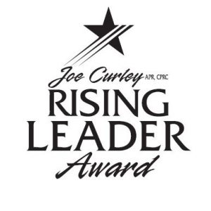 Joe Curley, APR, CPRC Rising Leader Award logo