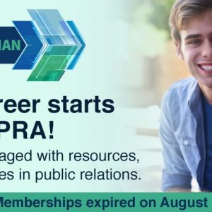 FPRA Greater Than. Your PR career starts with FPRA! Renew now to stay engaged with resources, mentors and opportunities in public relations. FPRA Student Memberships expired on August 31. Renew now! banner