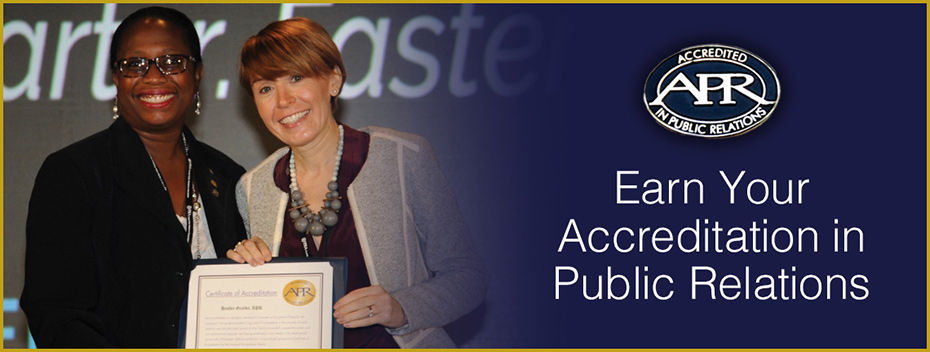 APR: Earn Your Accreditation in Public Relations banner