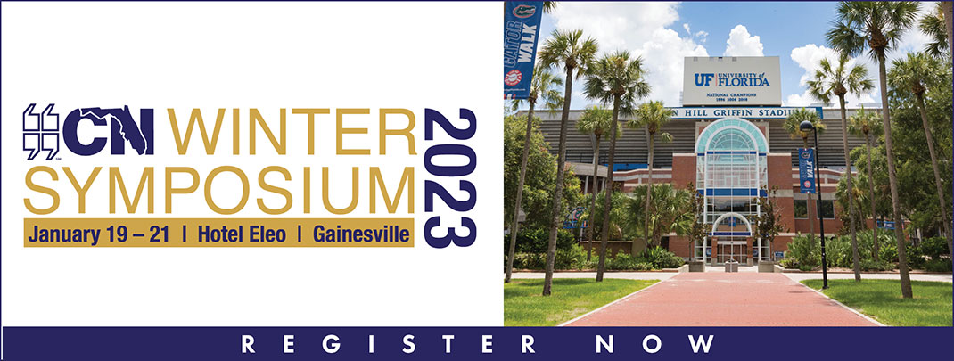CN Winter Symposium, January 19 to 21, 2023. Hotel Eleo, Gainesville banner