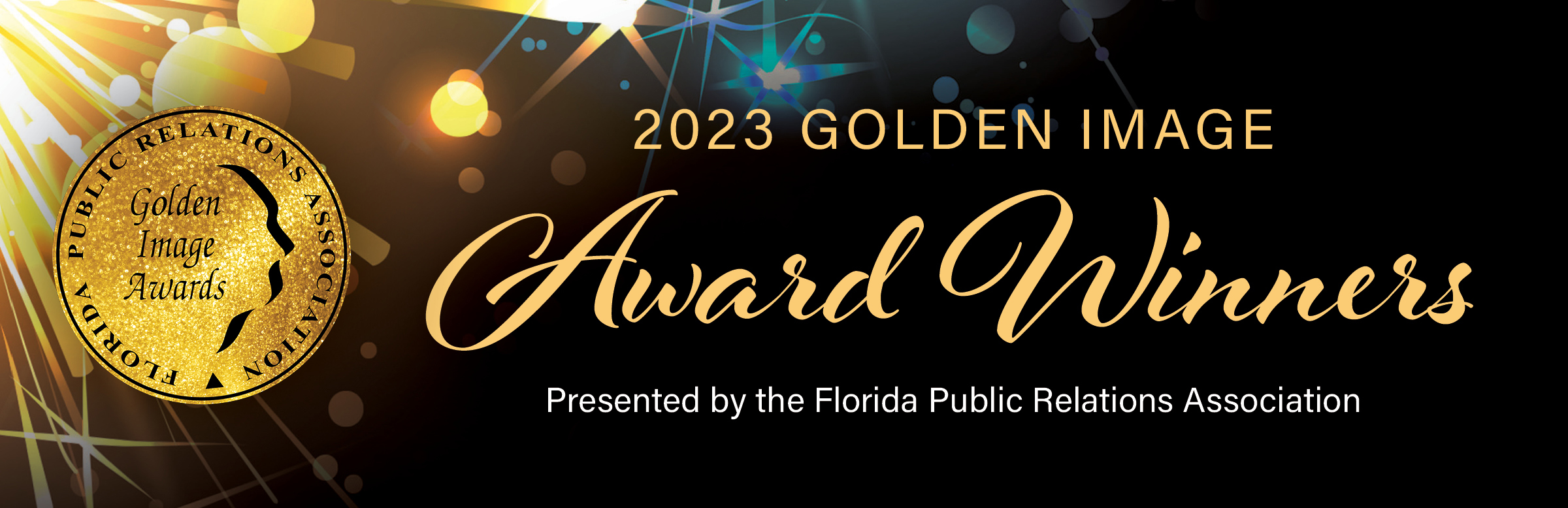 2023 Golden Image Awards winners presented by the Florida Public Relations Association banner
