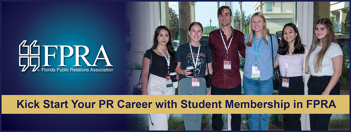 Just start your career with student membership in FPRA
