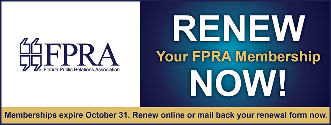 Renew your FPRA Membership now banner